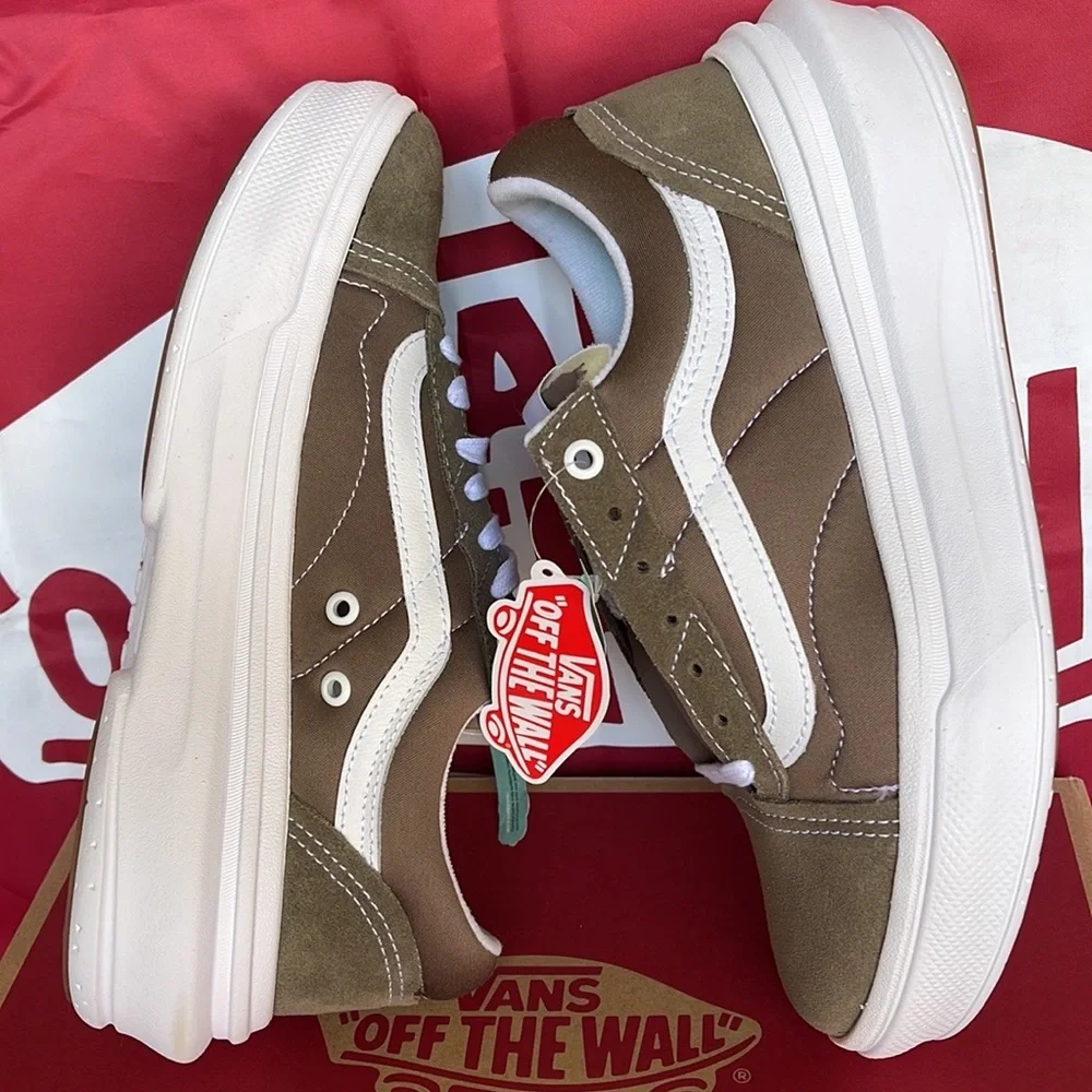 Vans Old Skool Over Walnut VNOA7Q5E1NU WMNS platforms - sneakers